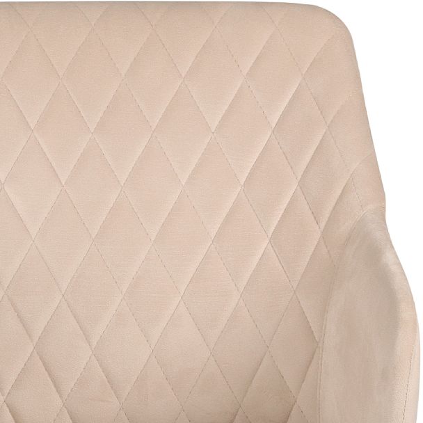 Полубарное поворотное кресло Барли К, Confetti cream/черный - Вид 8