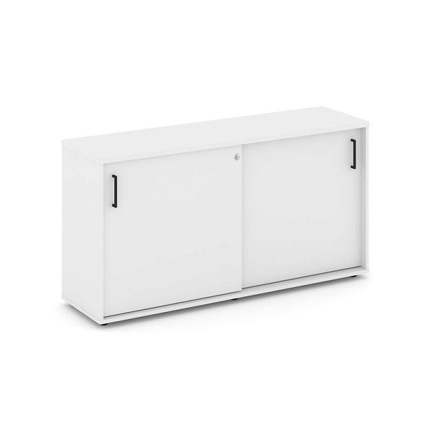 Стайл Проджект Тумба опорная/приставная SN.TOP-142 Белый/Черный Ручки 1432*400*750 - Вид 1