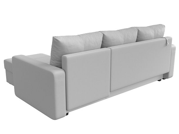 Диван угловой Ливерпуль Лайт правый угол Экокожа белый - Вид 6