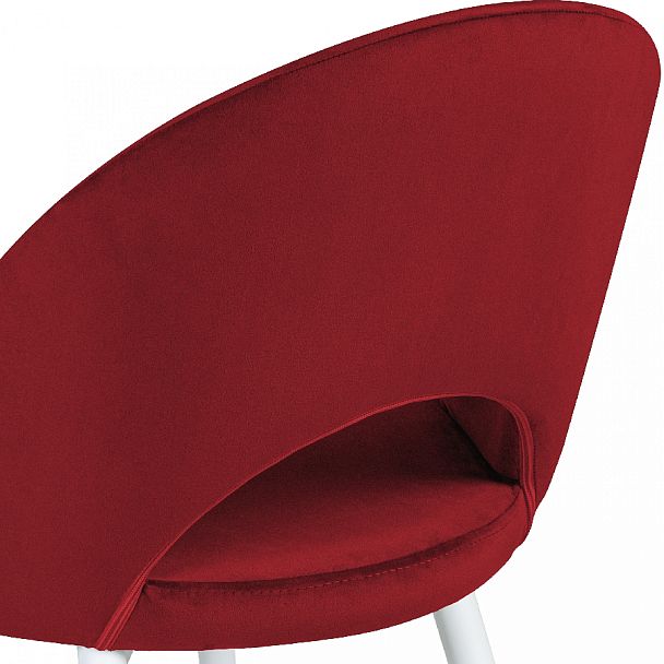 Комплект кухонных стульев Рэди бордовый велюр/белый, 4 шт. - Вид 10