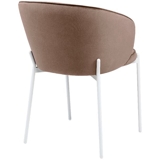 Стул кухонный Миэль латте велюр/белый - Вид 4