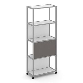 Shelf Mobile Стеллаж 5 уровней 1 секция VR.LT-STK-506.08 Белый Бриллиант/Металл Серый/W-26 800*400*2000 - Фото предпросмотра