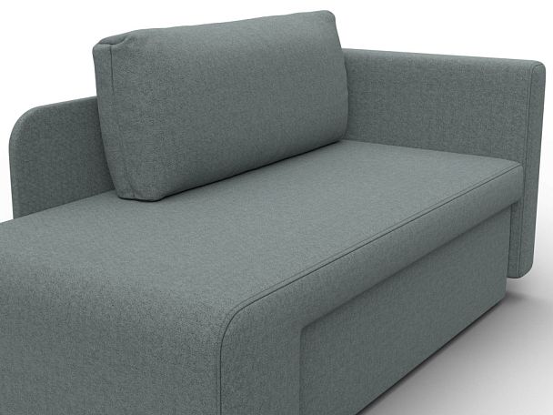 Кушетка Лига-097 Рогожка серый - Вид 4