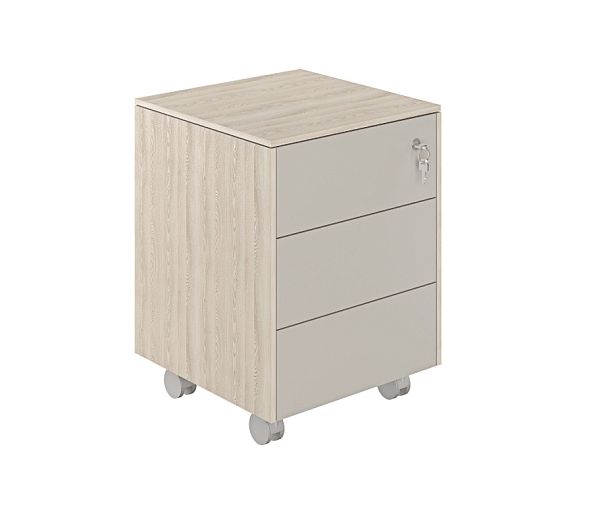 Тумба мобильная Atlas 449х450х620 обвязка YN, фасады GS - Вид 1