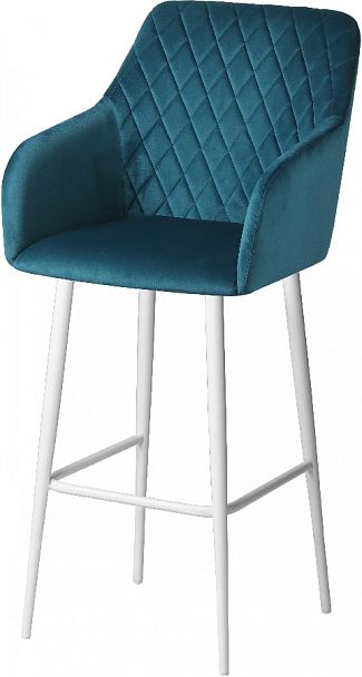 Комплект барных поворотных кресел Барли К, Confetti izumrud/белый, 2 шт. - Вид 2