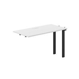 Секция рабочей станции s-b-s 1200х600х750 / профиль: 59х59 черный; столешница: белый Призма / Prizma - Фото предпросмотра