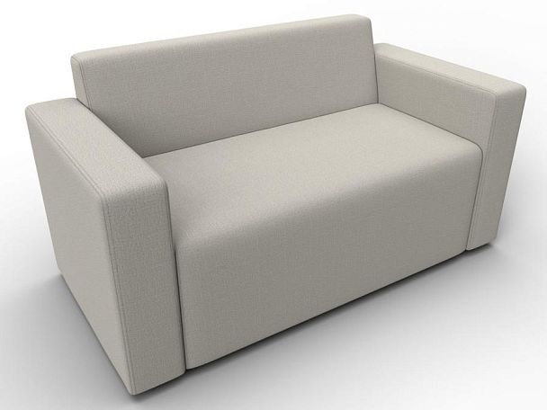 Диван прямой Лига-093 Рогожка бежевый - Вид 6