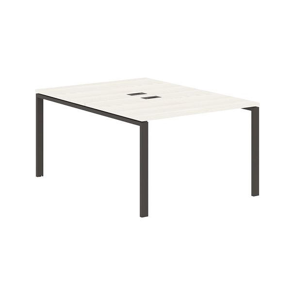 Стол 2-х местный EUWST 1116 Ясень Траун/Мокко 1160х1606х750 EDIS - Вид 1