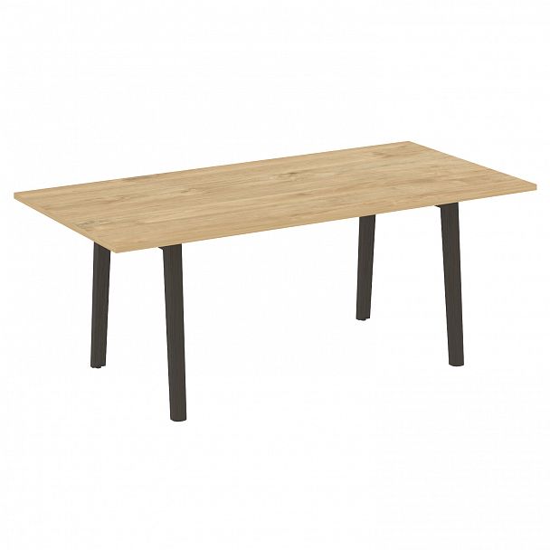 Стол переговорный "Onix wood direct" OW.PRG-19 тиквуд светлый/дуб темный - Вид 1