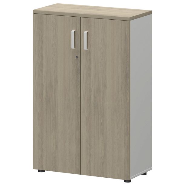 Шкаф СМШ-38Д Тип2 Белый/Кронберг 792x380x1214 Смарт - Вид 1