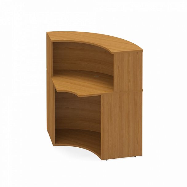 Стойка-ресепшн "Система-M" ПК-УНФО-СКР90х90-В1-24 ольха - Вид 1