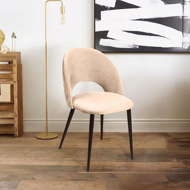 Стул Max ромб, бархат бежевый 5 - Вид 4