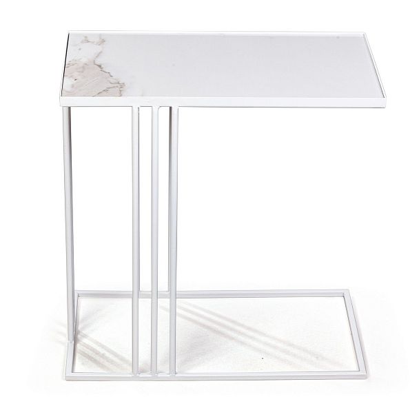 Журнальный столик Stone 026, керамика белая (арт. A026.D01) - Вид 2