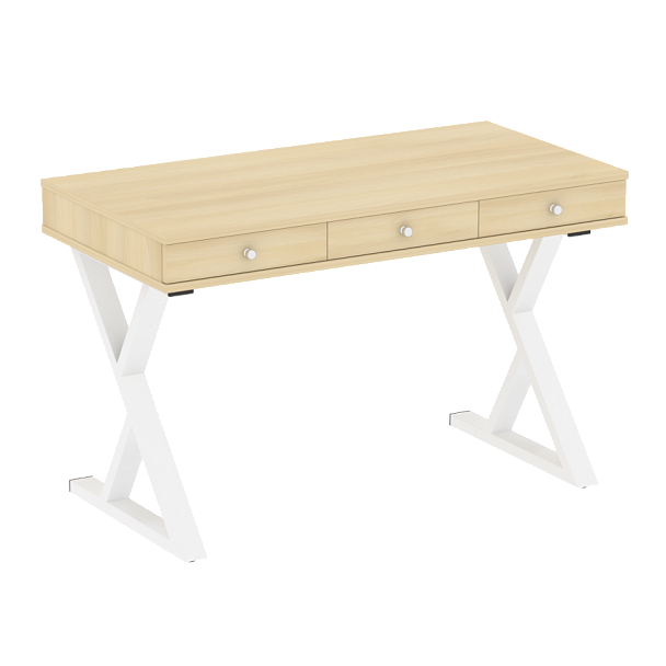 Home Office Стол письменный VR.SP-1-118.M Акация/Белый металл 1180*600*750 - Вид 1