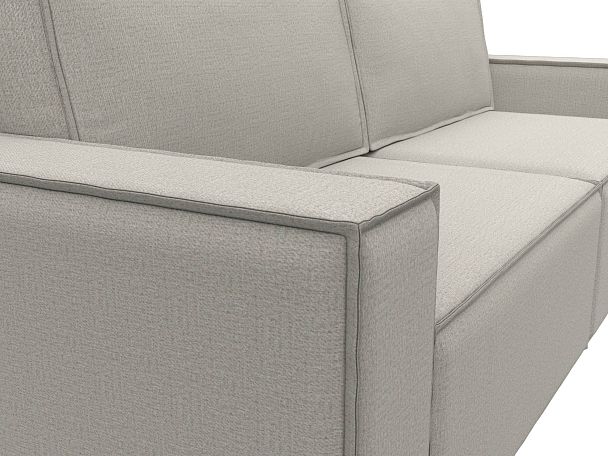 Диван прямой Куба Рогожка бежевый - Вид 4