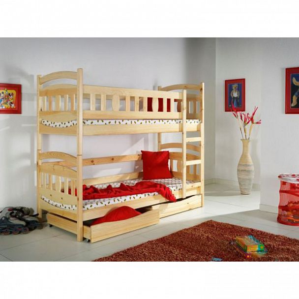 Двухъярусная кровать "Сиена" береза - Вид 1