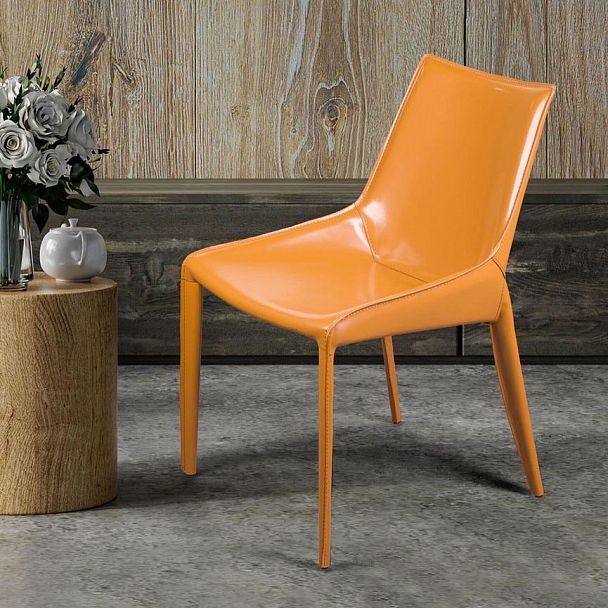 Стул David, кожа camel - Вид 12