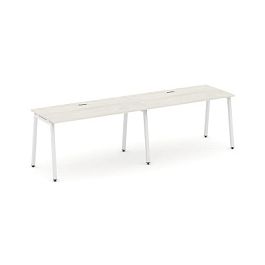 Стайл Проджект Рабочая станция 1 сторон. SN-4A.ORS-003 Дуб Наварра/Металл Белый 2760*600*750 - Фото предпросмотра