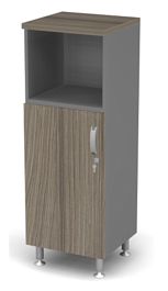 Стеллаж полуоткрытый L,R Берлин Дрифтвуд/Серый ШК3-45(L/R) - Фото предпросмотра