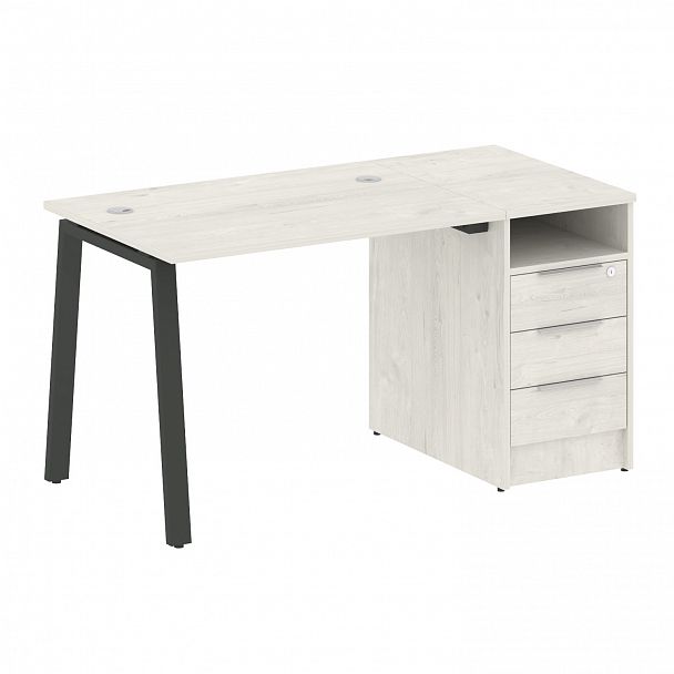 Рабочая станция "Metal System" БА.РС-СТП -1.1 дуб наварра/антрацит - Вид 1