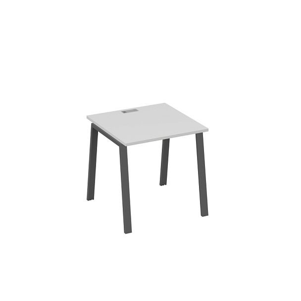 Стол письменный на металлокаркасе TRE A4 А4 Б3 021 БП серый / металлокаркас антрацит - Вид 1