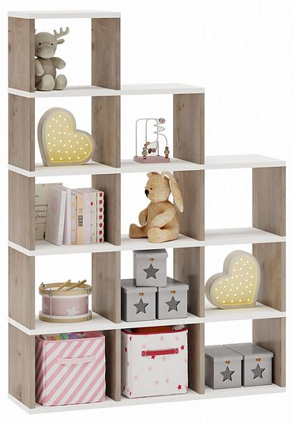 Стеллаж Бартоло СЛД 5 Белый/Нельсон - Вид 2