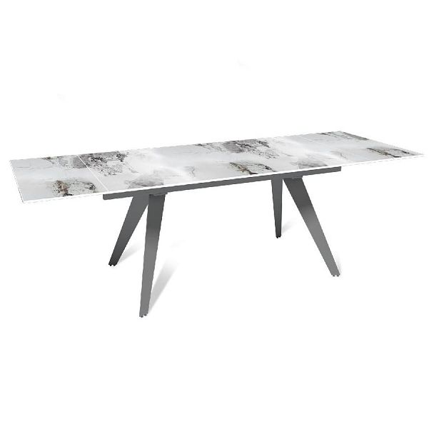 Стол раскладной Rhein (160+40+40), керамика глянцевая Calacatta - Вид 5