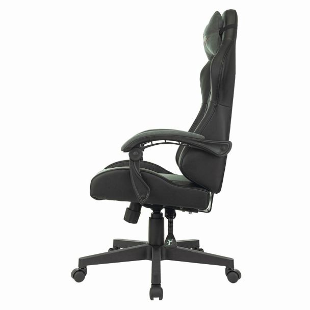 Кресло компьютерное BRABIX "Striker GM-121", синхромеханизм, 2 подушки, экокожа/велюр, черное/серое, 532961 - Вид 8