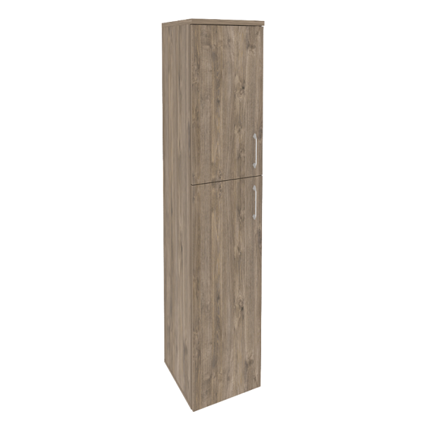 Onix Шкаф высокий узкий левый O.SU-1.8 (L) Тиквуд темный 400*420*1977 - Вид 1