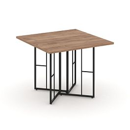 Rift Direct Стол переговорный RF.SPRG-001 Дуб Табак/Металл Черный 980*980*750 - Фото предпросмотра