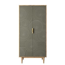 Шкаф малый двухстворчатый Line R24/browngrey - Фото предпросмотра