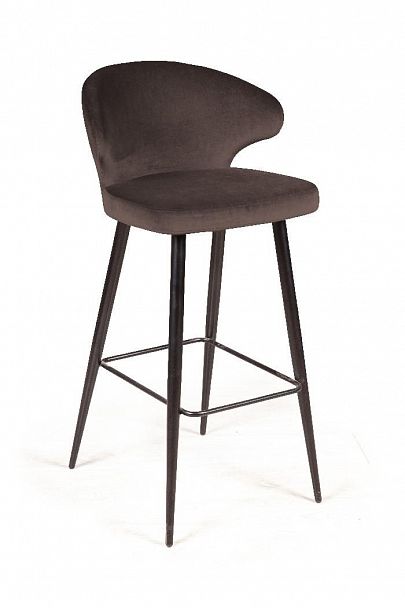 Стул барный Richard, бархат коричневый 12 - Вид 1