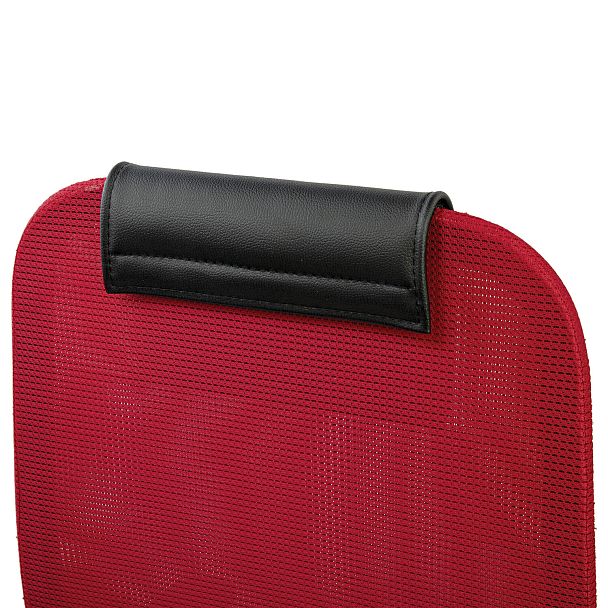 Кресло офисное BRABIX PREMIUM "Ultimate EX-801" хром, плотная двойная сетка Х2, черное/красное, 532921 - Вид 16