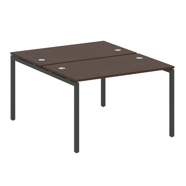 Metal System Quattro Р. ст. на П-образном м/к 40БП.РАС-СП-2.2 Венге/Антрацит металл 1200*1475*750 - Вид 1