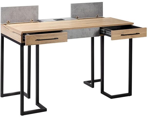 Стол рабочий Loft Дуб натур/Бетон - Вид 3