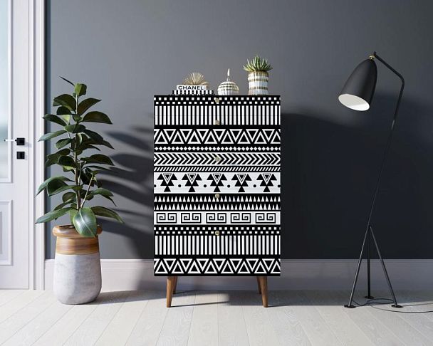 Комод высокий Berber принт 19 арт BB10/Print_19 - Вид 4