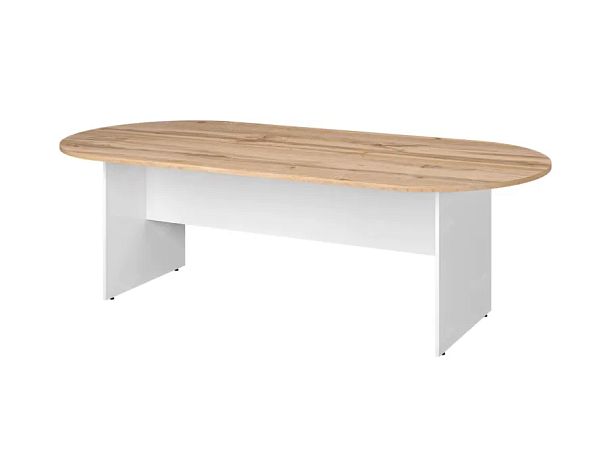 TANDEM RTD011-240-V Конференц-стол овальный ун-й 2400х1200х750 Вотан/Белый - Вид 1