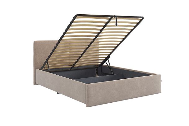 Кровать с подъемным механизмом Веста 160х200 см ZP.KM1.6-21.2170 капучино (велюр) - Вид 4