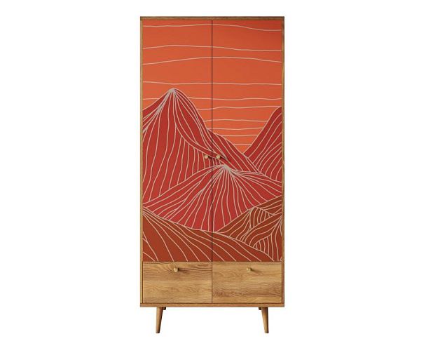 Шкаф двухстворчатый Berber принт 49 арт BB16/Print_49 - Вид 1