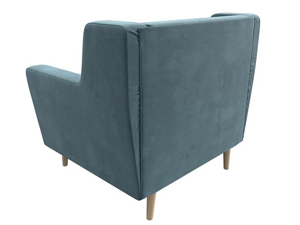 Кресло Брайтон (полностью велюр бирюзовый) - Вид 6