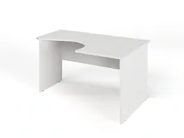 ЛАЙТ / LIGHT RLG005-14x11R Угловой стол 140x100x75 Белый - Фото предпросмотра