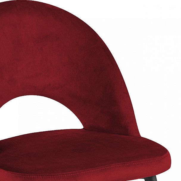 Комплект кухонных стульев Рэди бордовый велюр/черный, 2 шт. - Вид 8