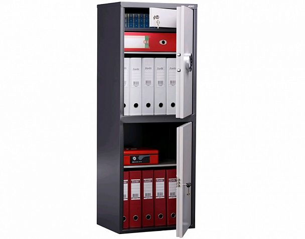 Бухгалтерский шкаф AIKO SL-125/2Т EL "Бухгалтерские шкафы" ТК-002907031368 серый - Вид 1