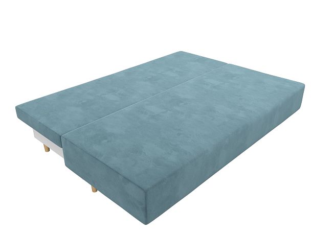 Диван прямой Лига-033 Велюр бирюзовый - Вид 8