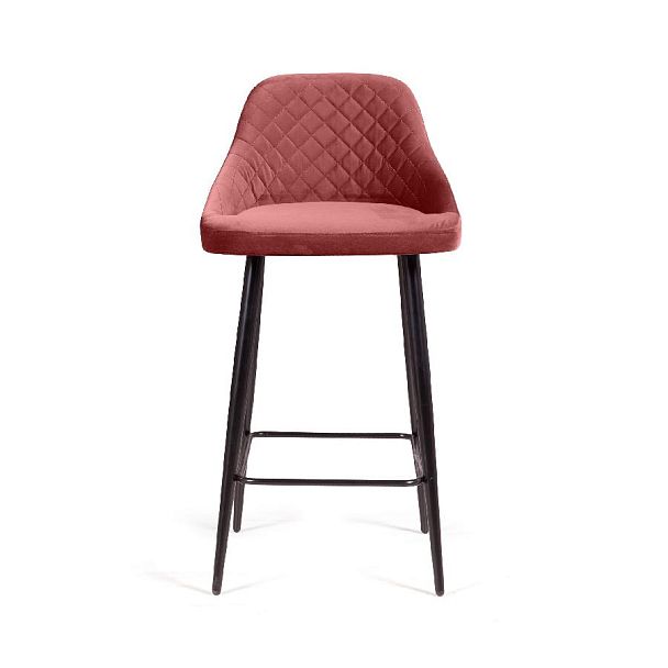 Стул барный Douglas ромб, бархат пудровый 15 - Вид 2