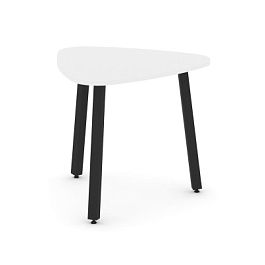 Стайл Проджект Стол переговорный SN-5.SPRG-70.3 Белый/Металл Черный 900*900*750 - Фото предпросмотра