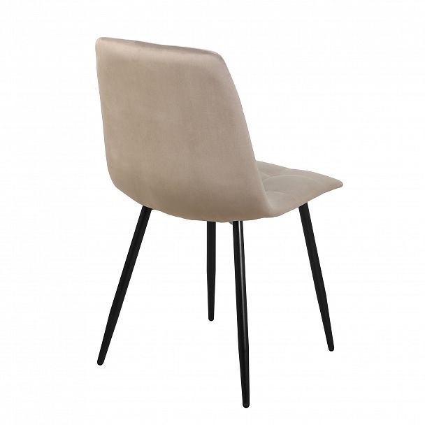 Стул "Чили-РФ" РФ-210 черные ножки, цвет бежевый велюр - Вид 4