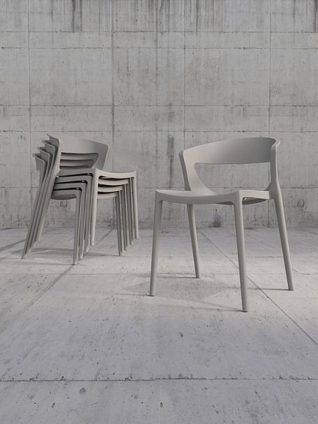 Стул Evok, светло-серый - Вид 7