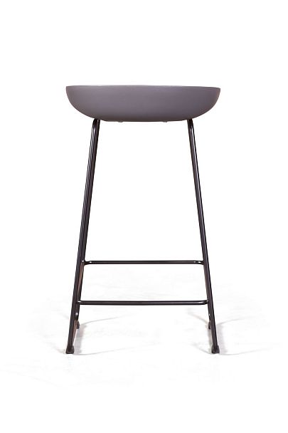 Стул полубарный Leo пластик серый - Вид 8