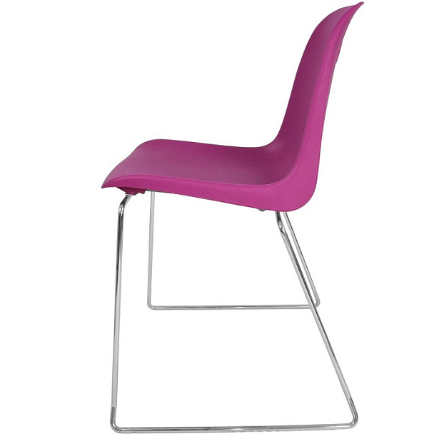Стул Venezia (пруток) каркас хром, фиолетовый, РП+ИК, стопируемый - Вид 4